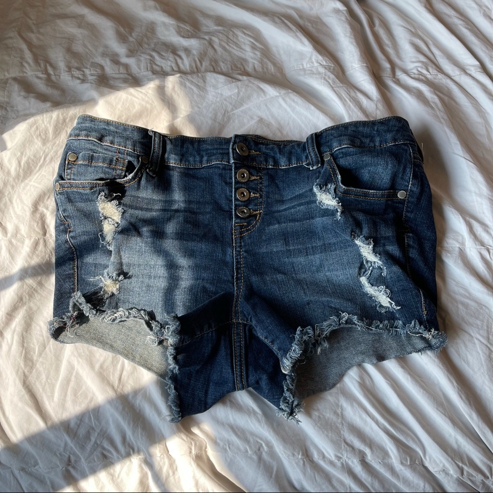 Torrid Womens denim high waisted shorts